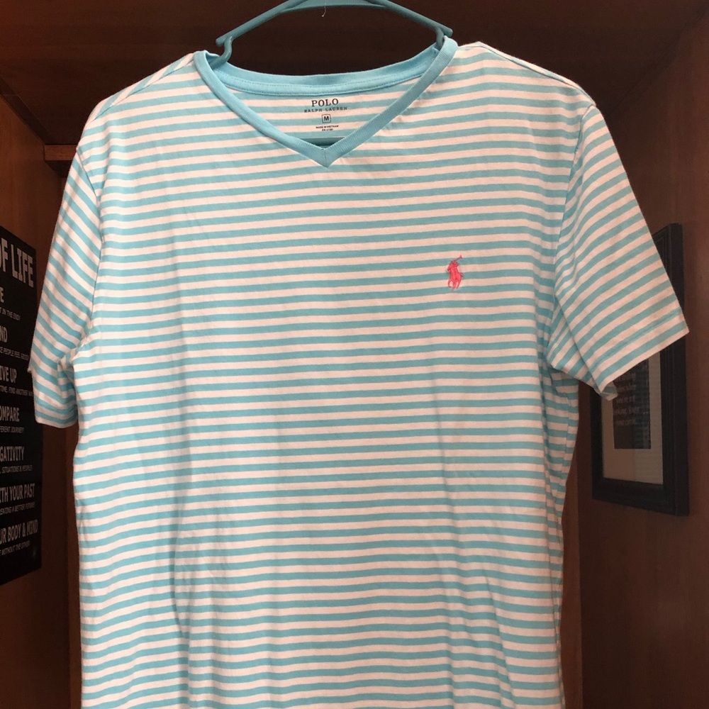 Blue Short Sleeve Polo Shirt